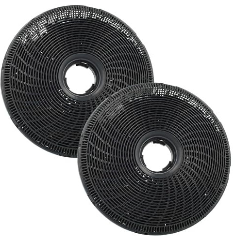 vhbw 2x Filtres à charbon actif compatible avec Electrolux LFG525S, LFG517X, LFG525K, EFV719K, LFC319K, LFC319X, LFC316X, LFC317X hotte aspirante