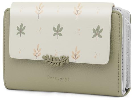 REETEE Portefeuille Femme en Cuir PU Porte Monnaie Femme Petit Format Porte Feuilles pour Femme avec 10 Porte Carte, Porte-Feuille Femmes Zippé Pochette à Monnaie (Z- Vert)