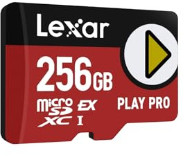 Lexar Play PRO MicroSDXC Express-Karte 256GB, bis zu 900MB/s Lesen, 600MB/s Schreiben, spieloptimiert, A2, 4K, Hochgeschwindigkeits-Speicherkarte für Handheld-Konsolen, Switch, tragbare Gaming-Geräte