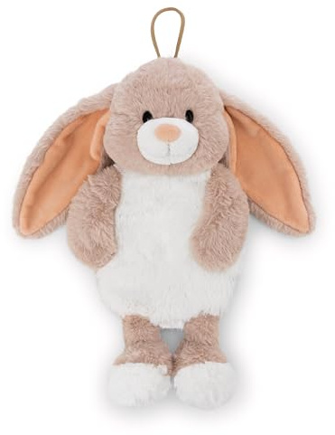NICI Wärmflasche Hase Fjella 300ml 35cm - braun - Kuscheliges Wärmetier ab 10 Monaten – Plüschtier-Wärmflasche, Wärmebeutel für Kinder und Erwachsene | 61934