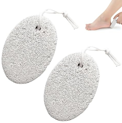 Natural Lava Pumice Stone Hand Foot Body Exfoliating Scrub Tool (2pcs)