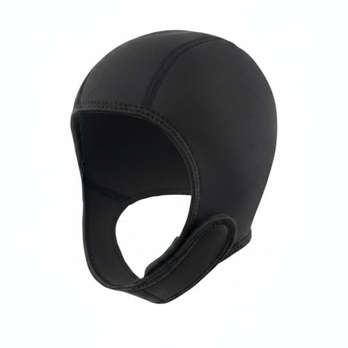 Ronyme Capucha de Buceo Unisex Gorra Neopreno Naylon 2.5 Mm Retención Térmica Correa Regulable en Mentón Flexible Cómoda para Natación en Clima Frío Práctica para Snórquel y Sesiones de Agua Fría