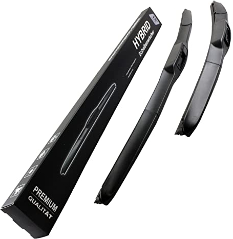 650mm 500mm HYBRID 2x Front Scheibenwischer Premium Qualität Wischerblätter Set Scheibenwischerblätter Satz für Frontscheibe mit Hakenbefestigung. INION NEW JAPAN HYBRID FLEX TECHNOLOGY