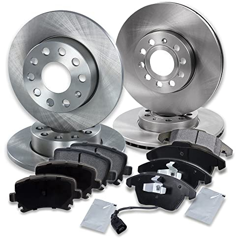 ATEC Germany Bremsenset inkl. Bremsscheiben Vorne Ø 288 mm Belüftet + Hinten Ø 260 mm Voll + Bremsbeläge Vorne & Hinten