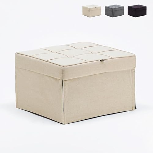 Produce Shop Pouf Poltrona Letto Pieghevole in Tessuto Sweet Relax - Beige