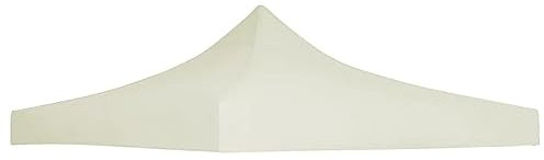 Homgoday Techo de Carpa para Celebraciones Techo de Repuesto para Carpa Tela Oxford con Techo Puntiagudo Impermeable y Anti-UV Toldo de Repuesto Cubierta Crema 3x3 m