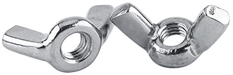 Écrous à oreilles, écrou à oreilles papillon, 10 pièces M3 ~ M6 304 écrous à oreilles en acier inoxydable pièces de fixation écrou papillon vis à oreilles à serrage manuel for entretien requis(M14)