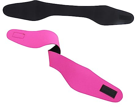 YARNOW 2stücke Schwimmstirnband Aus Neopren Verstellbar Für Ohrenschutz Beim Schwimmen Tauchen Und Yoga Geeignet Für Junge Mädchen Und Erwachsene in Rosé Und Schwarz