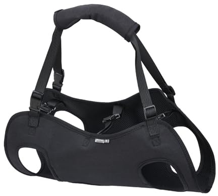 Harnais réglable pour chiens de grande et moyenne taille - Aide au transport pour chien - Escalier réglable - Harnais anti-traction avec contrôle (M)