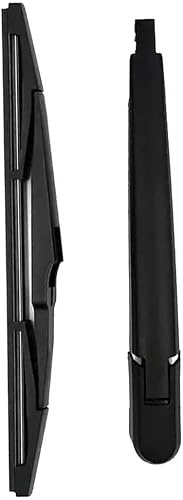 Juego de escobilla y brazo de limpiaparabrisas trasero para Fiat Bravo II 2006-2014, accesorio de brazo de limpiaparabrisas trasero de goma negra para coche.