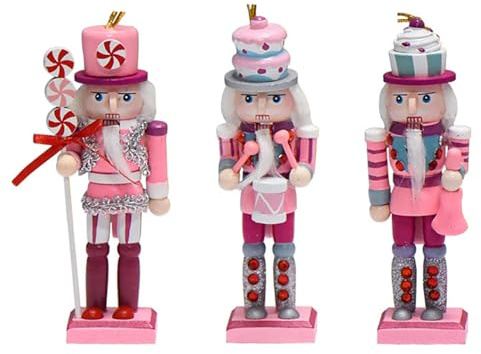 NVOQILIN Colorido soldado Navidad muñeca decoraciones madera nueces invierno mesa decoración madera