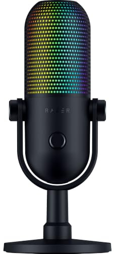 Razer Seiren V3 Chroma 32‐Bit DSP, USB-C Microphone for PC & Mac, Black