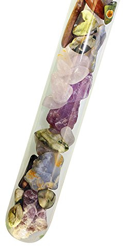 Bitto Varilla de Piedras Preciosas para el Agua Potable energizante, 25 cm, Llena de Finas Piedras Preciosas: Mezcla de 5 Elementos