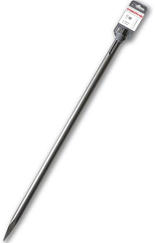WERHE SDS Max spetsmejsel 400 mm, härdat stål, för betong och murverk | skaftdiameter 18 mm, för bilningshammare från 5 kg, bryter även natursten, verktygsfritt byte, 1 mejslar ingår