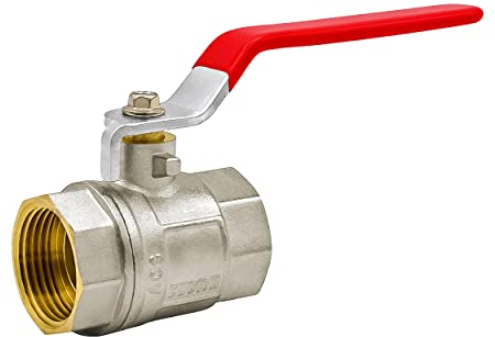 VARIOSAN Valvola a sfera 13347, 1 1/4 IG/IG, DN32, ottone, foro pieno, impugnatura a leva