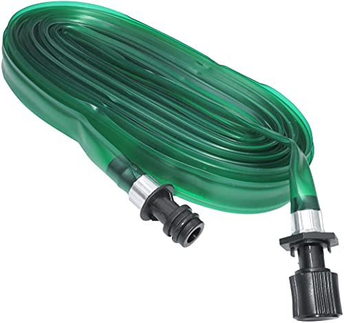 AERZETIX - Manguera plana de riego por goteo en goma Ø16mm - longitud 7.5m - con racor rápido - herramienta de jardín - C48775