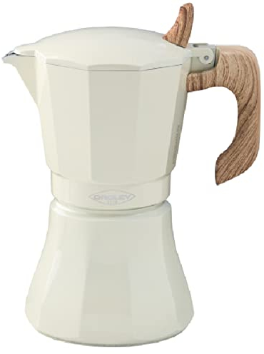 Suinga CAFETERA 9 TAZAS. PETRA CREMA. Apta para todo tipo de cocinas, incluida inducción.[Clase de eficiencia energética A].