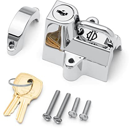 HARLEY-DAVIDSON Candado universal para casco de motocicleta, juego con dos llaves, casco de motorista, antirrobo