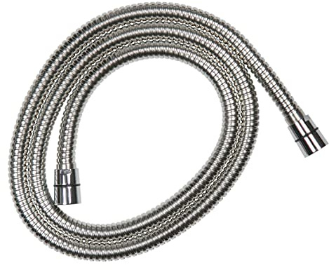 Croydex AM179041 Shower 1.5m Stainless Steel Hose, Chrome