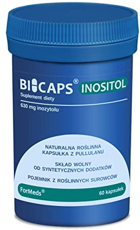 ForMeds - BICAPS INOSITOL - Angemessene Blutzuckerspiegel - Nahrungsergänzungsmittel mit Pflanzenextrakten - Veganer - Vegetarier - 60 Kapseln