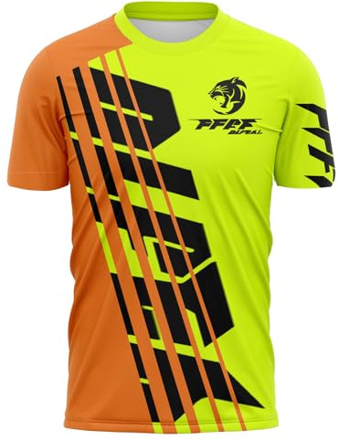 MTB Trikot,Herren Radtrikot Fahrradtrikot Kurze, Motocross | MX MTB Mountainbike,Shirt Downhill Fahrrad Jersey Schnelltrocknend (Gelb,5XL)