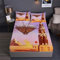 Boasorte Spannbetttuch Altes Ägypten Sphinx Bettwäsche-Set Hieroglyphen Pyramide Anubis Pharao | Mit Spannbettlaken Und 2 Kissenbezügen (3PCS) Oder Bettdecke (4PCS) (B,Double-3PCS)