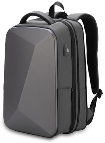 FDOIUTU USB Zaino per computer portatile da 15,6 pollici Blocco password antifurto Zaini scolastici Scuola Università Affari Lavoro Università Viaggio, grigio