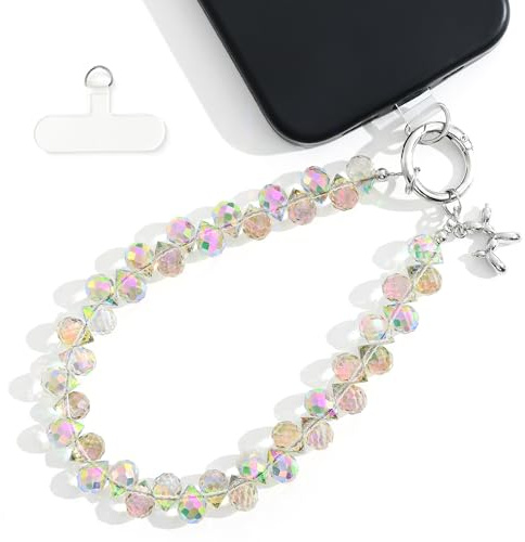 Cordón de teléfono y correa de mano con lengüeta de fijación segura, colgante de perro con bola de gelatina, manos libres para mujer, regalo de San Valentín/cumpleaños (caja de alta gama incluida