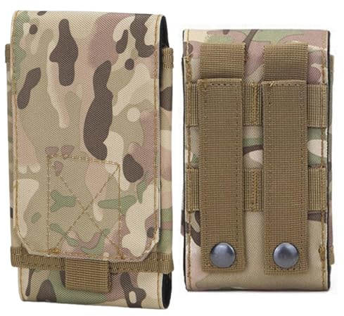 JUGUTA Funda De para Enganchar Al Cinturón Y Llevar El Teléfono Móvil, Diseñ De Camuflaje, Tamaño L