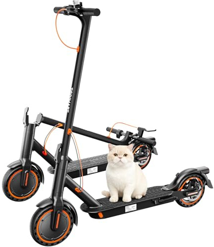 Trottinette Électrique Adulte Autonomie 35km Batterie 280,8Wh Moteur 350W Trotinette Electrique Antivol pneus Solides antidéflagrants de 8,5 Pouces, Positionnement GPS, Application APP Freins Doubles
