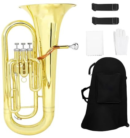 Euphonium Bb Flat Euphonium Messingrohrkörper 3 Tasten Baritonhorn Musikinstrument Professionelle Leistung