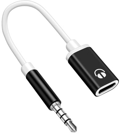 Hitburu Adattatori jack per cuffie,Adattatore Maschio 3.5mm a Femmina Type-C,Cavo audio da maschio 3,5 mm a femmina tipo C,Adattatore Aux,da USB C a Aux Audio