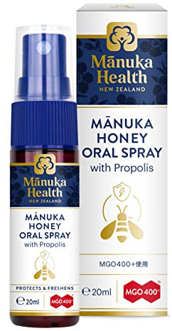 Manuka Health Spray Orale con Miele di Manuka MGO400+ e Propoli BIO30+