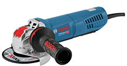 Bosch Professional GWX 15-125 PS angle grinder with X-LOCK (disc dia.: 125 mm, power 1500 W, incl. protective guard, auxiliary handle)