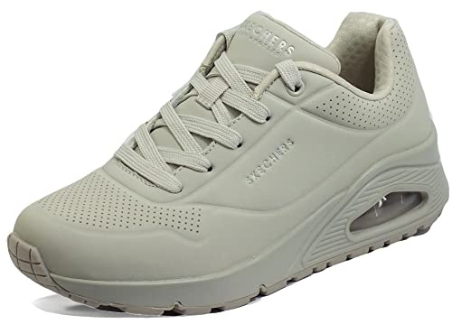 Skechers Women's Uno Stand On Air Trainers, Off White, 5 UK