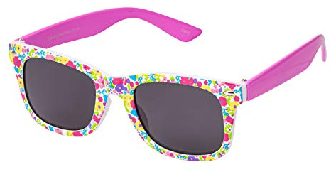 Ultra Kids Sunglasses Ages 3-10 Years, Flexible TPE Rubber Unbreakable Frame UV400 Protection - Retro Classic Style for Boys & Girls - Vibrant Pink