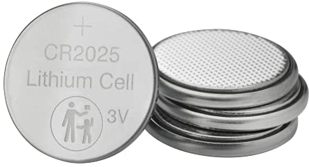 Verbatim Premium Lithium Knopfzellen CR2025 4-er Pack 3V 160mAh, Lithium-Knopfzellen-Batterien für Uhr Autoschlüssel Fernbedienung Kamera Spielzeug & Co, Knopfbatterie Lithiumbatterie