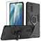 Btstring Funda para Samsung Galaxy Note20 4G/5G con Cristal Templado Protector Pantalla, Carcasa Protectora Antigolpes con Soporte Reforzado, Nergo