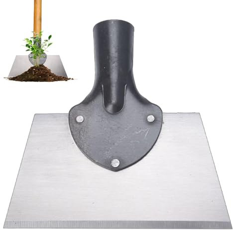 Pala piatta per erbacce, pala da giardino - Raschietto per erbacce con pala piatta | Pala per piantare diserbo all'aperto per bordare il prato, scavare, rimuovere il ghiaccio, controllare muschio ed e
