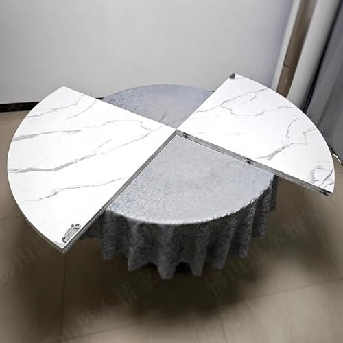 Oracra klapptisch Esstisch Moderner, Runder Tisch aus Kunstmarmor, Nur Platte, Ersatzplatte für Großen, Klappbaren Esstisch, Holz-Gastronomietische Ohne Beine, Runder Couchtisch(180cm (71inch))