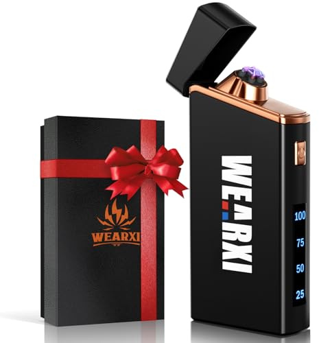 WEARXI Regali per uomini, accendini elettrici, regali per papà, regalo di compleanno, Natale, calendario dell'Avvento, riempimento uomini, gadget da campeggio