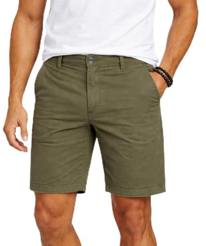 Blu Apparel Mens Cotton Stretch Classic Chino Shorts Summer Shorts for Men