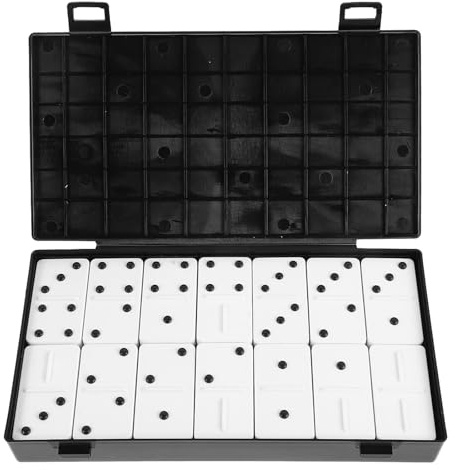 GANAZONO 1 set bärbart dominospel med 6 dubbelspel - Blind in Mind, utformat för synskadade, blinda och seende spelare