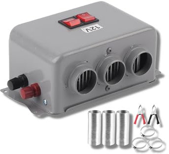 12v Heater For Campervan, Car Heater Defroster Car Heater 3 Hole 600w‑800w Winter Fast Heating Warmer Frost Removing Low Noise