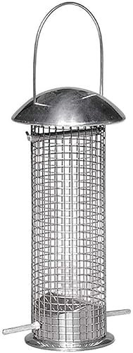Garden Store Direct Heavy-Duty Deluxe Stainless Steel Large 30cm Hanging Wild Bird Feeders - Seed, Peanut/Sunflower Hearts or Fat Ball Versions, (Peanut/Sunflower Heart Feeder)