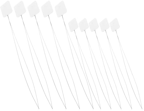 Sewroro 20pezzi Infila Aghi Lunghi in Acciaio Inox per Cucito e Ricamo Strumenti per Infilare Aghi da Punto Croce