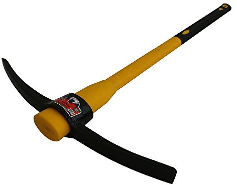 Pioche 2,3 kilogram Tête en acier + Heavy Duty Poignée en fibre de verre Tige 90 cm- 36 en