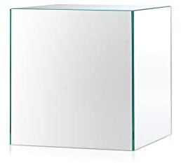 freeroom24 Designer Blumensäule Spiegel 30x30x30 cm - Wohnzimmer Säule modern - stabiles Blumen Podest - praktische Dekosäule rechteckig - Blumenständer groß - Blumenhocker - Made in Germany