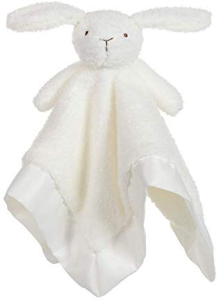 Apricot Lamb - Animales de Peluche Manta de Seguridad de Blanco Manta de Personaje de guardería para bebés Manta de Lujo para acurrucarse (Conejo Blanco, 32 cm)