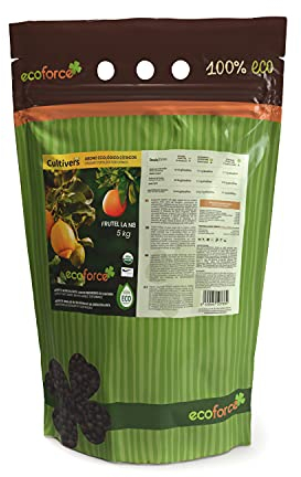 CULTIVERS Organischer Zitrusdünger 5 kg natürlicher mikrogranulierter Dünger. Höherer Ertrag und höhere Fruchtgröße